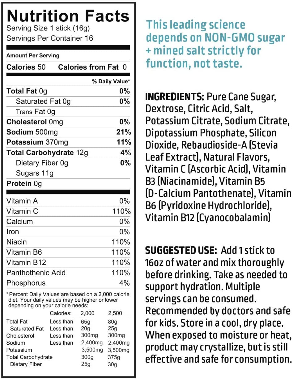 Liquid IV ingredients